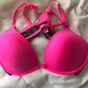 Pink bra